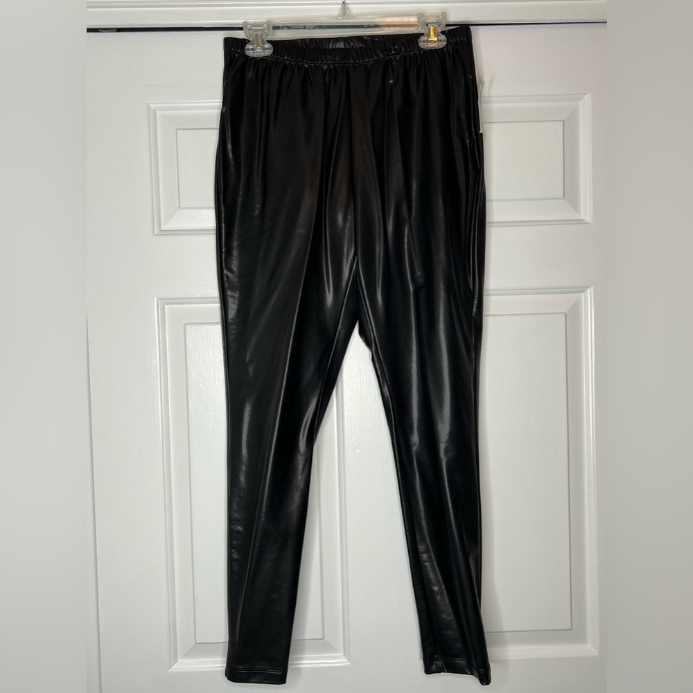 INC shiny stretch leggings